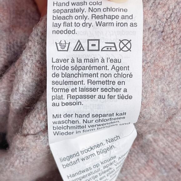 Madewell Wrap Front Pullover Sweater in Coziest Yarn Heather Purple Medium M - Picture 9 of 11